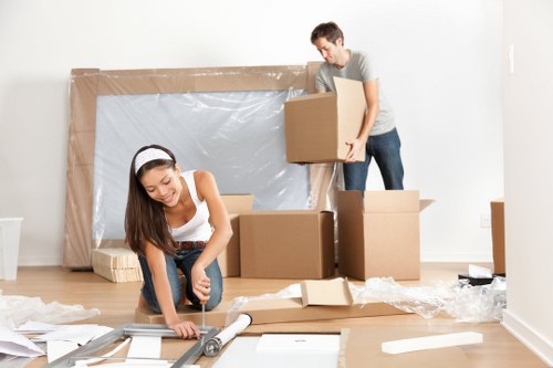 Eco-friendly house move with recycling, reuse, and sustainable logistics