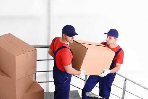 Furniture pick-up service for a sofa collection in a St Johns Wood apartment
