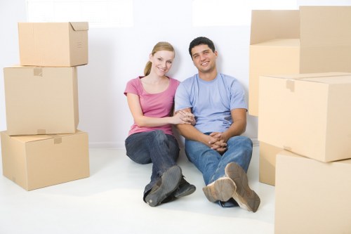 Local moving team handling furniture in St Johns Wood