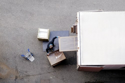 Commercial removals vehicle loaded for a St Johns Wood office move