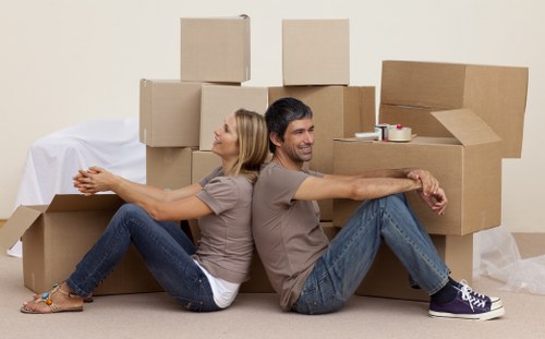 Local office moving team handling access and loading in St Johns Wood