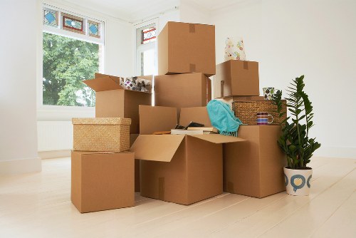 Office relocation materials prepared for a local business move