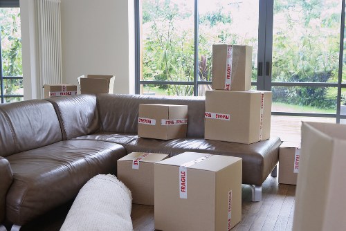 Moving boxes and household items with a St Johns Wood man and van