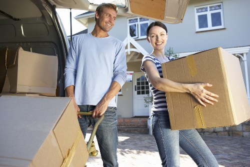 Professional removals team managing access and parking in St Johns Wood