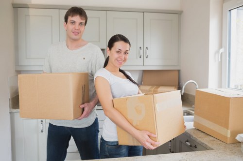 Charity donation of reusable furniture and household items after a move